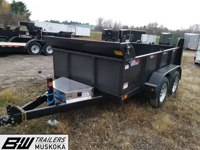 Canada Trailers Dump Trailer with Ramp kit 6 ft by 10 ft GVWR 7,000lbs. See more inventory online at...