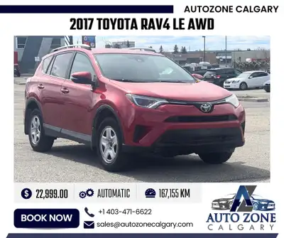2017 Toyota RAV4 LE AWD | $231.00/bi-weekly