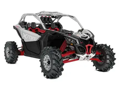 2025 Can-Am Maverick X3 X MR 64 New Arrival: 2025 Can-Am Maverick X3 X MR 64 in hyper silver and red...