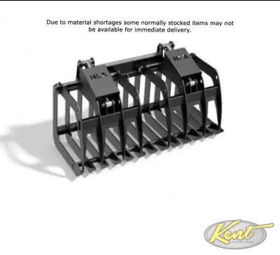 Brush Grapple Opens to 48in. wide from ground to point of grapple Tine tips and grapple tips are AR4...