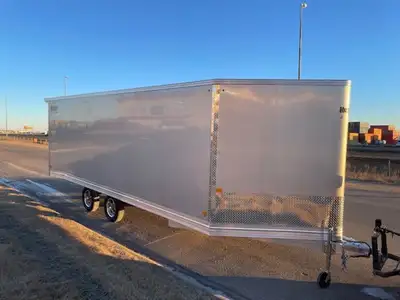 2024 Mission Aluminum Snowmobile Trailers Enclosed Deckover Snow MES101X22For those who want the wid...