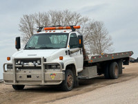  2005 Chevrolet C5500 Flat Deck Tow Truck Reg Cab Dually/ Over $