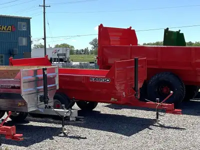 Save during our Non-current Inventory Sale on 9-Ton Fargo Off-Road Farm Dump Trailers with 6'x12' Du...
