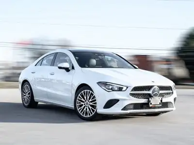 2023 Mercedes Benz CLA-250 White Exterior on Black Interior comes with Navigation and Back up Camera...