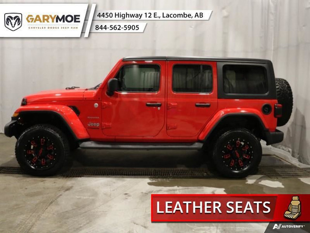 2018 Jeep Wrangler Unlimited Sahara, Safety Tec Group Leather Se dans Autos et camions  à Red Deer - Image 2