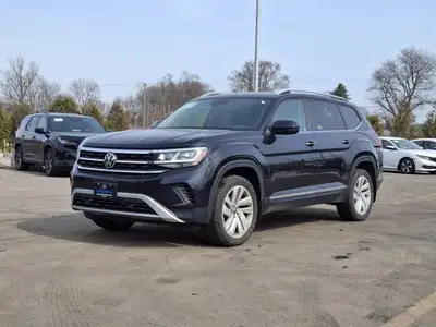 Come see this certified 2021 Volkswagen Atlas Highline AWD | Leather | Pano Sunroof | Cooled + Heate...
