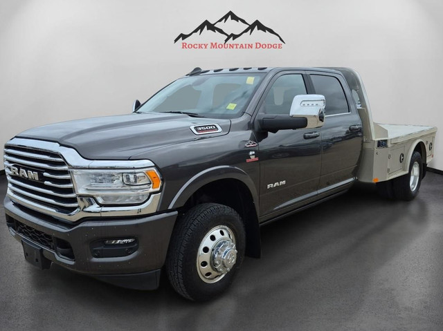 VERY RARE 2024 RAM 3500 CREW CAB LONGHORN DUALLY WITH CM DECK in Cars & Trucks in Red Deer - Image 2