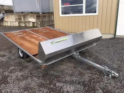 REMORQUE UTILITAIRE YC INC Remorque motoneige Double 100'' x 140'' 1 ESSIEUX 3500LBS 2023 Remorque n...