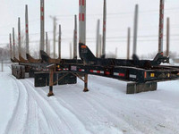 BWS Tridem Hay Rack Logging Trailer