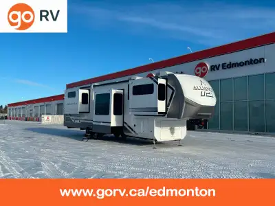 Alliance RV Paradigm Fifth Wheel 385FL Key Features: Exterior Basement Pull-Out Tray (48in. x 115in....