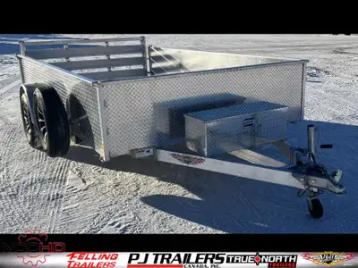 Landscape and Utility Trailers Aluminum Solid Side Utility Trailer The sleek lines and bright finish...
