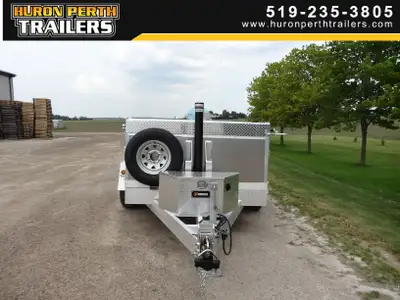 Huron Perth Trailers 2024 Millroad Aluminum Trailer 6ft Bed Width 10ft Bed Length 24in Front Wall an...