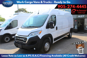 2023 RAM ProMaster 2500 Van W/159 WB, 3 pass, Backup
