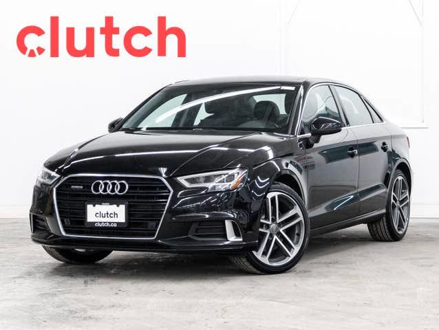 2017 Audi A3 Technik AWD w/ Apple CarPlay, Power Moonroof, Nav in Cars & Trucks in Ottawa