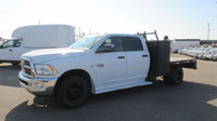2012 Ram 3500 SLT 4x4 Crew Cab Flatbed Truck AMVIC LICENSE.. NEW ARRIVAL...... - 6 Cylinder 6.7 L Di... (image 1)