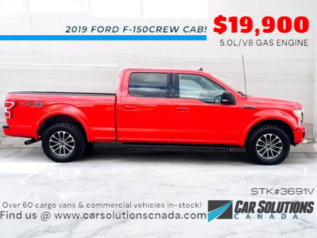 2019 FORD F-150 CREW CAB 4X4 SUPERCREW (5.0L/V8) CREW CAB 4X4 in Cars & Trucks in City of Toronto