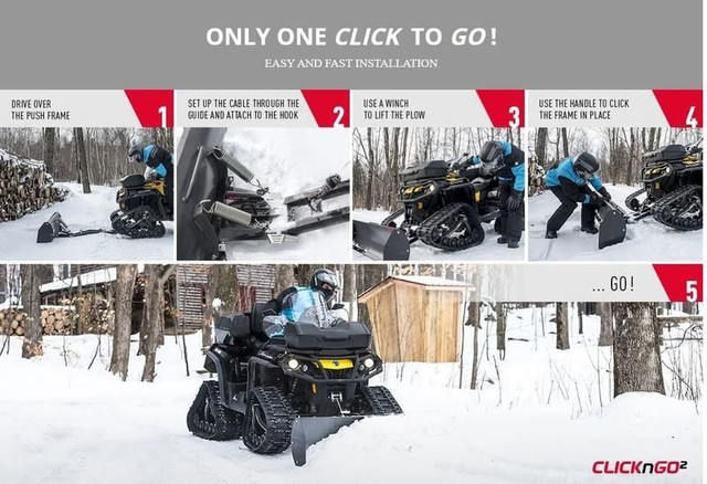 2023 Kimpex Click n Go 2 60" Snow Blade in ATVs in Charlottetown - Image 2