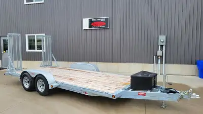 14' long by 82in. wide, 3.5 Ton All-Purpose Duratrail Galvanized Flatbed Trailer, built in Brantford...