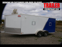 2022 USED 7X21 SNOWMOBILE TRAILER, TANDEM AXLE, 4" Sled Trailer 