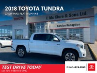 2018 Toyota Tundra Platinum Super nice