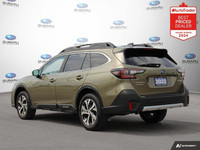 New Price! Odometer is 36675 kilometers below market average! Green Metallic 2022 Subaru Outback Lim... (image 2)