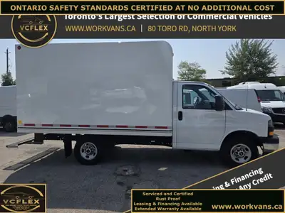 BALANCE OF GM FACTORY WARRANTY - LIKE NEW INSIDE & OUT - 2023 GMC Savana G3500 14Ft Box SINGLE REAR...