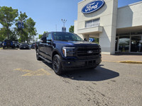 This brand new ANTIMATTER BLUE METALLIC 2025 FORD F-150 LARIAT is powered by a 3.5L POWERBOOST HYBRI... (image 1)