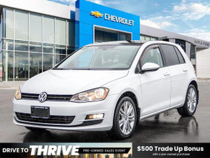2017 Volkswagen Golf Highline | No Accidents | Leather | Sunroof | Auto | Car Play | Alloys