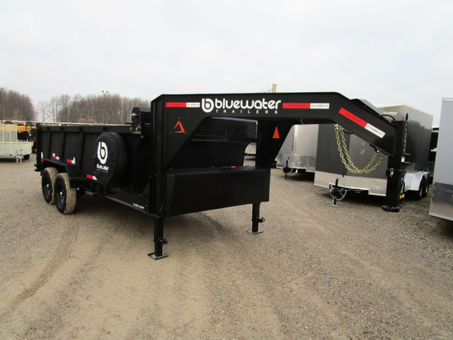 2024 RawMaxx LPX Tandem Axle Steel Gooseneck Dump Trailer 14,000 in Cargo & Utility Trailers in Barrie - Image 2