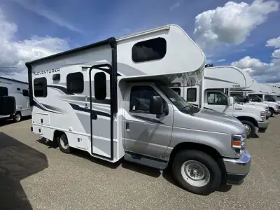Embark on your next journey with the Adventurer 19RD Class C Motorhome. This gas-powered motorhome c...