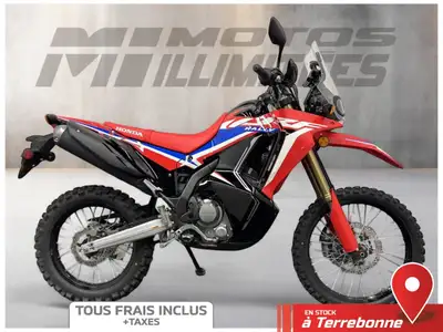 HONDA CRF300L RALLY ABS 2024 Rouge 3104 km au compteur. Motos Illimitées Terrebonne. Prix de vente i...
