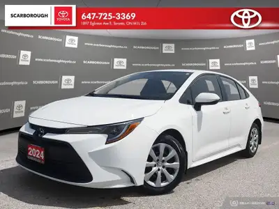 Check out this 2024 Toyota Corolla LE CVT with 27,196 KMS, finished in a sleek White exterior. Packe...