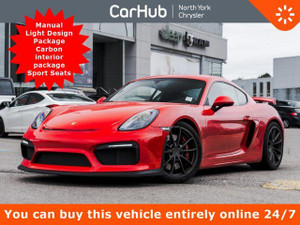 2016 Porsche Cayman GT4 Manual Light Design Package Carbon interior package Sport Seats