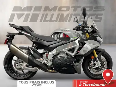 APRILIA Tuono V4 1100 ABS 2022 Gris 4866 km au compteur. Motos Illimitées Terrebonne. Prix de vente...