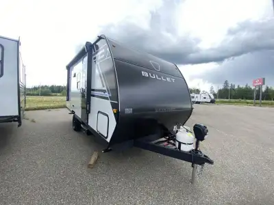Keystone Bullet Classic travel trailer 1700BHWE highlights: Pass-Through Storage Full Bath 11' Awnin...