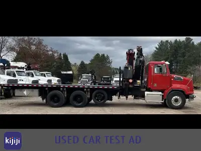 Free Winter tires with all purchases! 2015 WESTERN STAR 4700 TANDEM KNUCKLEBOOM CRANE TRUCK, 137,500...