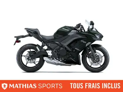 Concessionnaire des véhicules neufs et d'occasion. Sportive KAWASAKI Ninja 650 2025 Construite pour...
