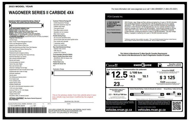 2023 Jeep Wagoneer Series II Carbide Panoroof Alpine Audio in Cars & Trucks in City of Toronto - Image 4
