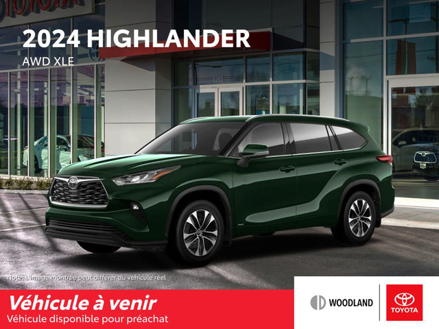 2024 Toyota Highlander XLE HIGHLANDER XLE 2024 DISPONIBLE EN MAI in Cars & Trucks in City of Montréal