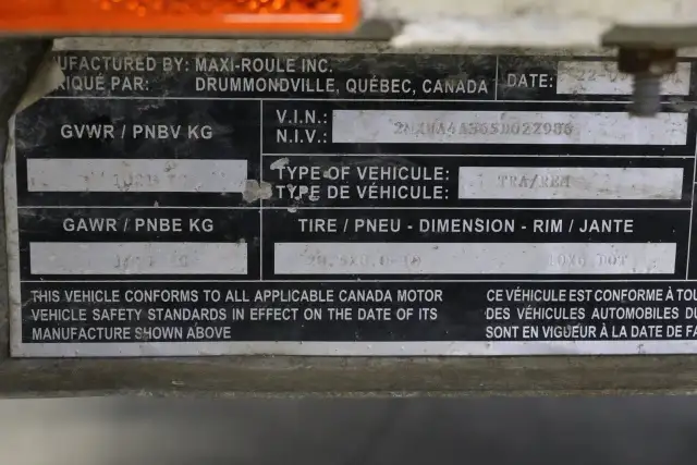 2005 Maxi-Roule G1002 SIMPLE + DÉFLECTEUR in Cargo & Utility Trailers in Ottawa - Image 15
