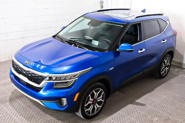2021 Kia Seltos SX TURBO + AWD + TOIT OUVRANT + CARPLAY DEMARREU in Cars & Trucks in Laval / North Shore - Image 4