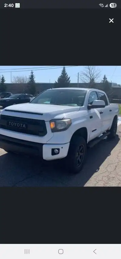 2016 Toyota Tundra CrewMax 4x4 Short Bed TRD Pro with the powerful 5.7L V8 and 238,187kms! See Carfa...