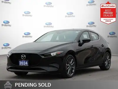 Jet Black Mica 2024 Mazda Mazda3 GT - #1 Price! FWD 6-Speed Manual I4 NAVIGATION, APPLE CAR PLAY, SU...