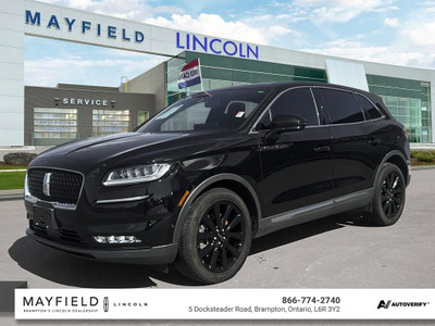 2022 Lincoln NAUTILUS Reserve JET APPEARENCE PKG/ HEATED VANTILA