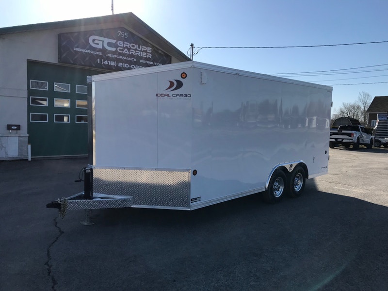 2022 Remorque Fermée Galvanisé 8.5x16 TA3 (8,5 x 16) IDEAL CARGO