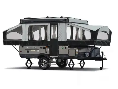 Forest River Rockwood Extreme Sports pop-up camper 1970ESP highlights: Sofa Bed Booth Dinette Swing...