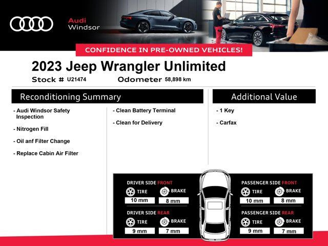 2023 Jeep Wrangler Sahara | Navigation | Hard Top | 4 Wheel in Cars & Trucks in Windsor Region - Image 4