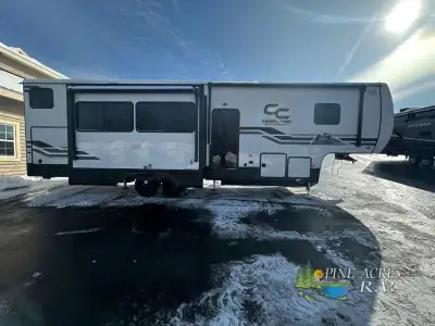 Forest River Cedar Creek Experience fifth wheel 33BH highlights: Rear Bunkhouse Suite King Bed Slide...