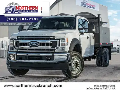 2020 Ford F-550 Chassis XLT CREW CAB 4X4 FLAT DECK TRUCK