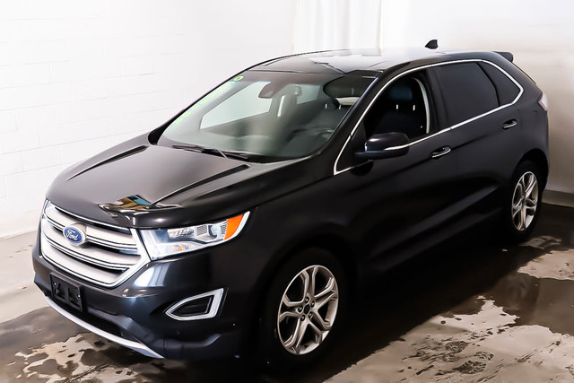 2015 Ford Edge TITANIUM + AWD + CUIR + TOIT PANO DETECTION D'ANG in Cars & Trucks in Laval / North Shore - Image 3